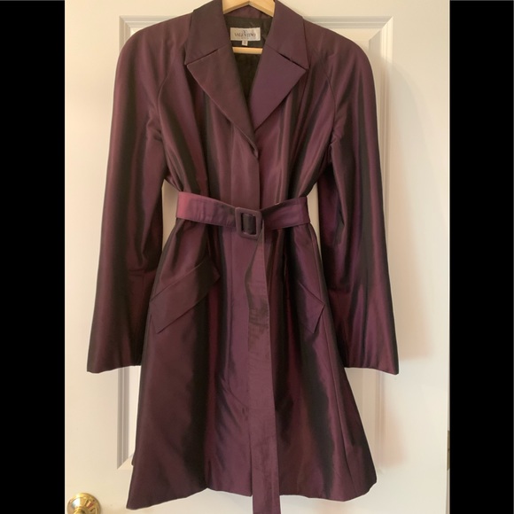 Valentino Miss V Belted Coat Made In Italy - Picture 1 of 14